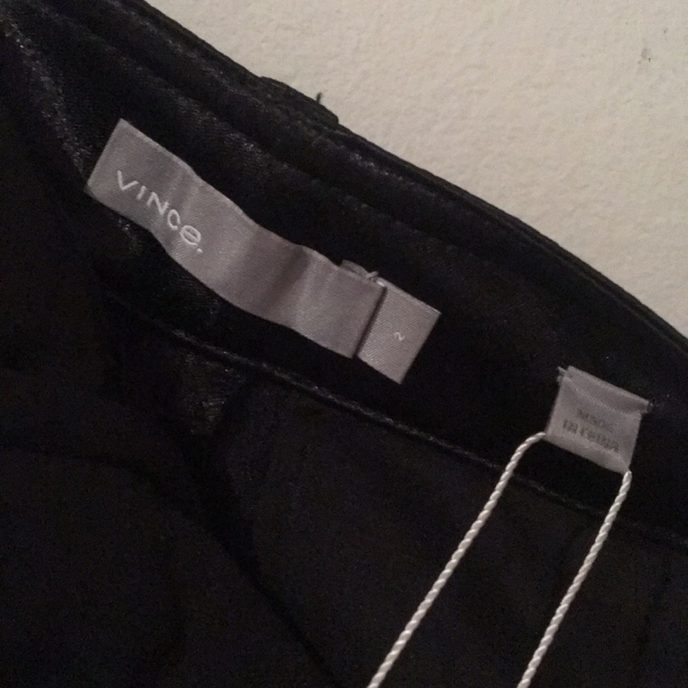 NWT Vince Metallic Satin Crop Wide Leg Pant - Picture 8 of 10